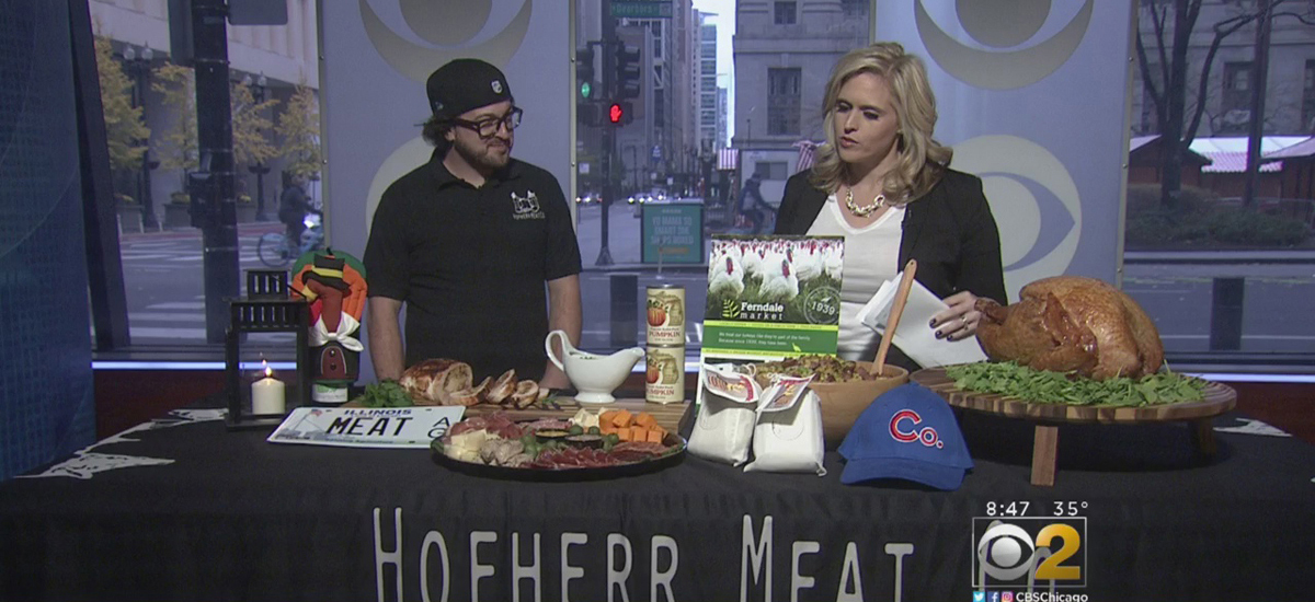 Sean Hofherr being interviewed on TV