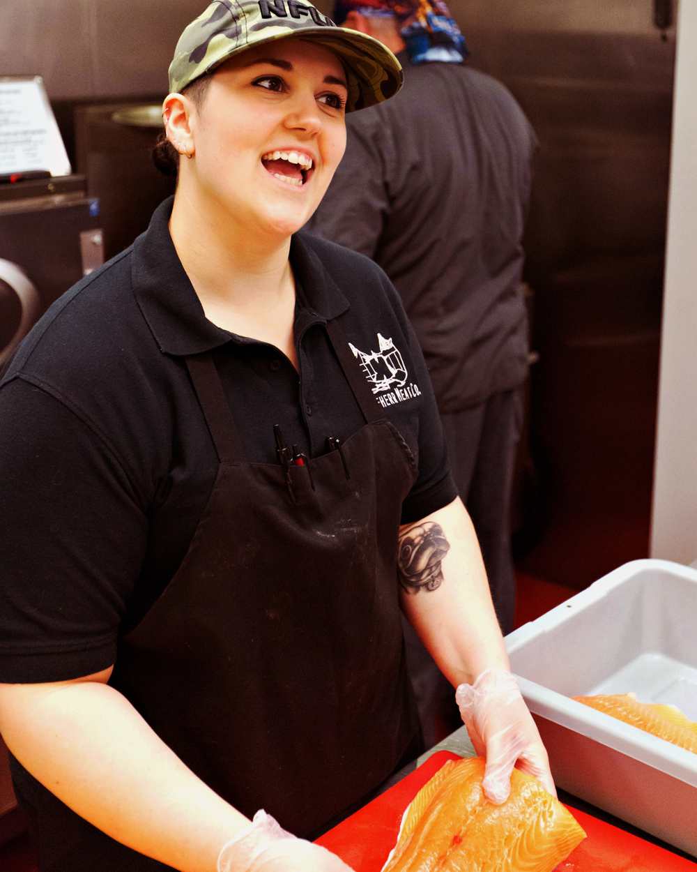 Photo of Emily Cushing, butcher